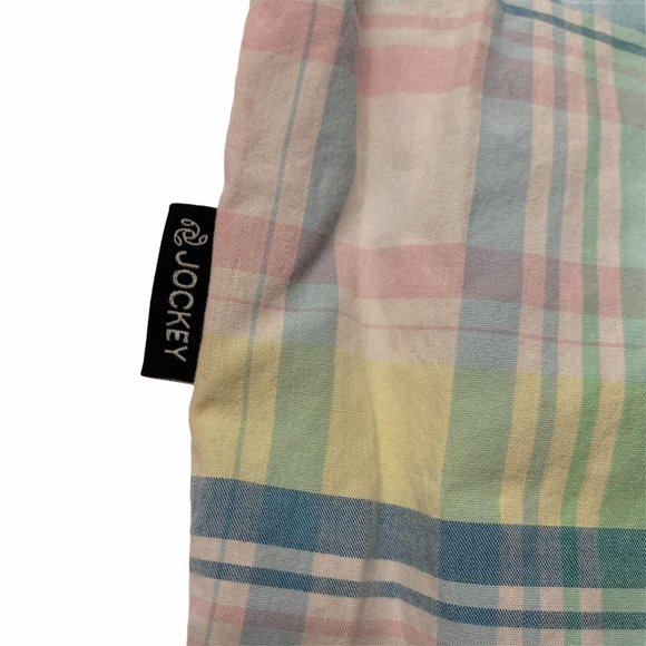 Vintage Jockey Button Fly Pastel Plaid Shorts Lg. - Picture 4 of 9